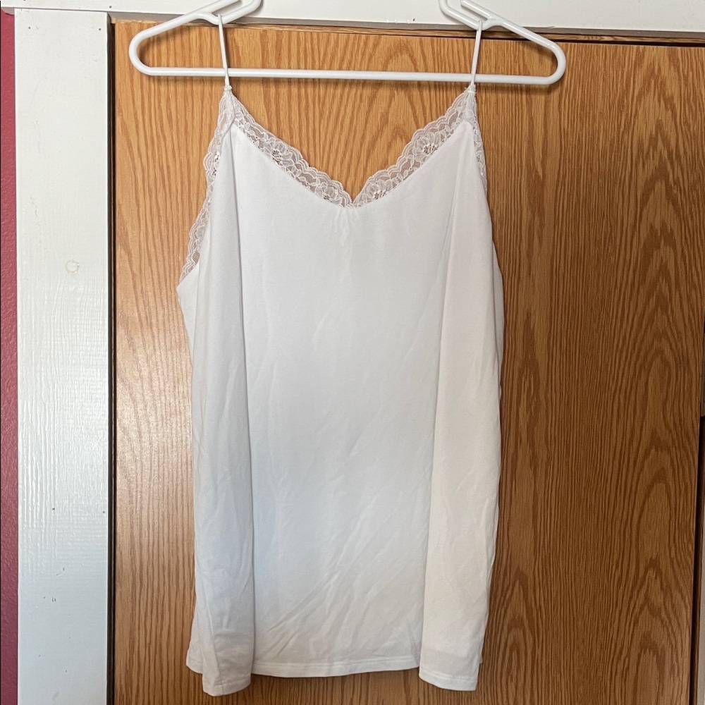 Maurices White Lace Detail Top